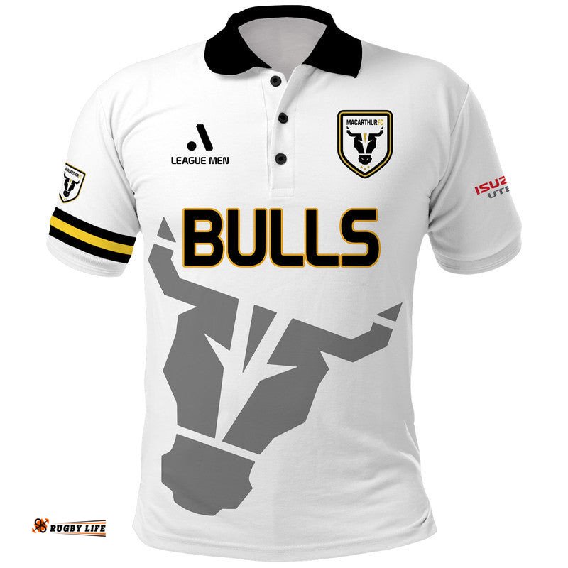Custom Personalised Macarthur Soccer Polo Shirt Bulls Football Club Establish March 2017 Amazing Aussie
