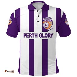 Custom Personalised Perth Glory Polo Shirt Soccer Club Original Style - White Amazing Aussie