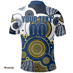 Custom Personalised And Number Cowboys Rugby Polo Shirt Aboriginal Amazing Aussie