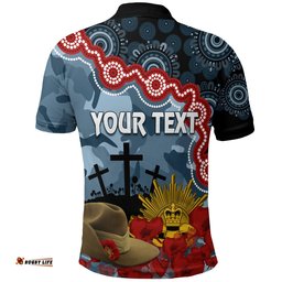 The Blues Football ANZAC 2023 Polo Shirt Aboriginal Mix Slouch Hat Amazing Aussie