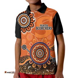 Custom Personalised Perth Scorchers Polo Shirt Cricket Indigenous Aboriginal Amazing Aussie