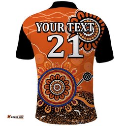 Custom Personalised Perth Scorchers Polo Shirt Cricket Indigenous Aboriginal Amazing Aussie