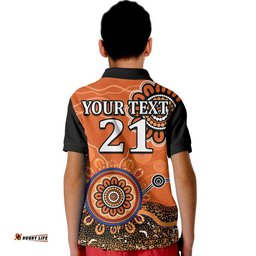 Custom Personalised Perth Scorchers Polo Shirt Cricket Indigenous Aboriginal Amazing Aussie