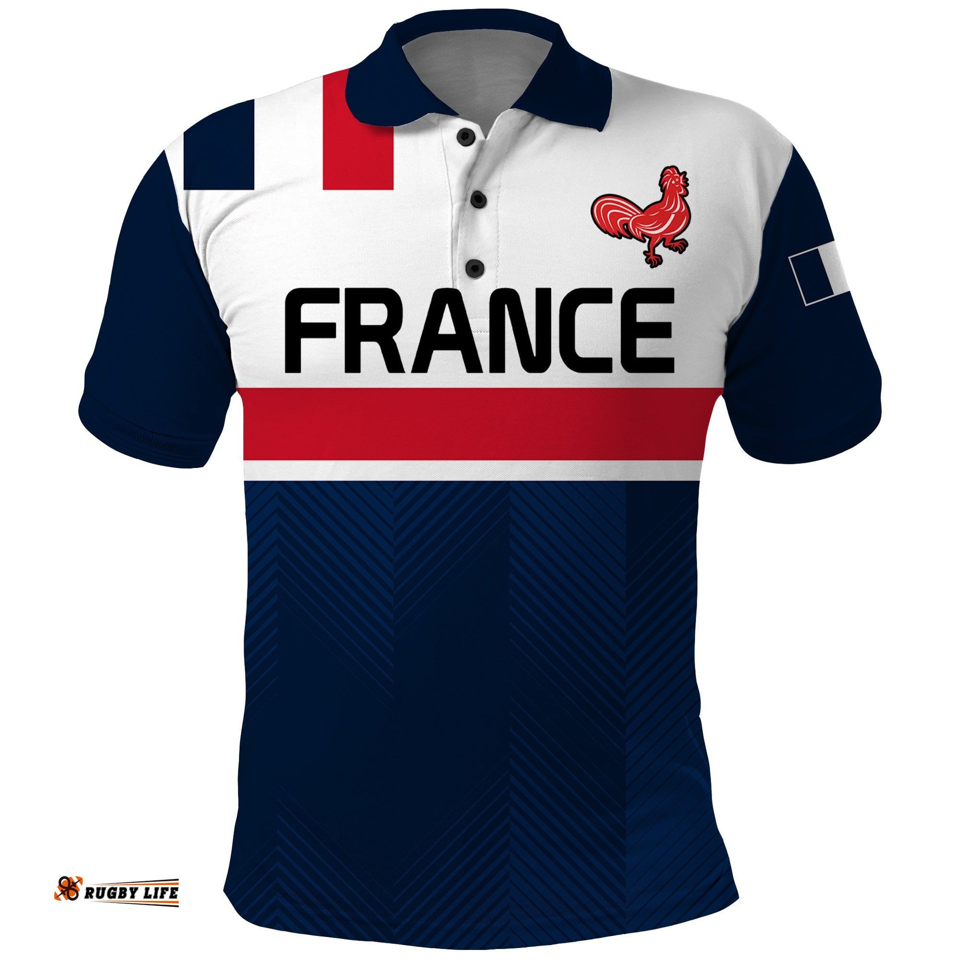France Rugby 7s Le XV de France Polo Shirt Amazing Aussie