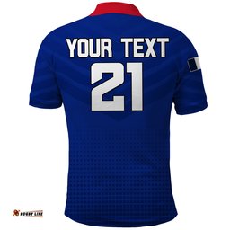 Custom Personalised France Rugby 7s Come On Les Bleus Polo Shirt Amazing Aussie