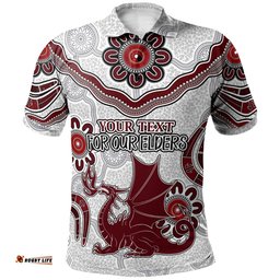 Australia Illawarra and St George NAIDOC Week 2023 Polo Shirt - Custom For Our Elders Boomerangs Polo Shirt Amazing Aussie