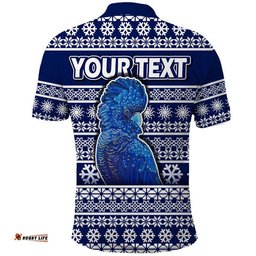 Custom Personalised Australian Cockatoo Christmas Vibe With Aboriginal Dot Painting Style Polo Shirt Amazing Aussie