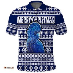 Custom Personalised Australian Cockatoo Christmas Vibe With Aboriginal Dot Painting Style Polo Shirt Amazing Aussie