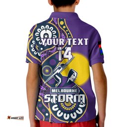 Custom Text And Number Storm Rugby NAIDOC 2023 Polo Shirt For Our Elders Aboriginal Amazing Aussie
