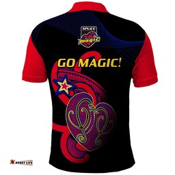 Aotearoa Netball Polo Shirt Waikato Bay of Plenty Magic 2023 ANZ Premiership Amazing Aussie