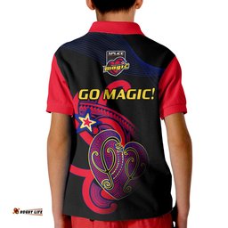 Aotearoa Netball Polo Shirt Waikato Bay of Plenty Magic 2023 ANZ Premiership Amazing Aussie