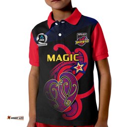 Aotearoa Netball Polo Shirt Waikato Bay of Plenty Magic 2023 ANZ Premiership Amazing Aussie