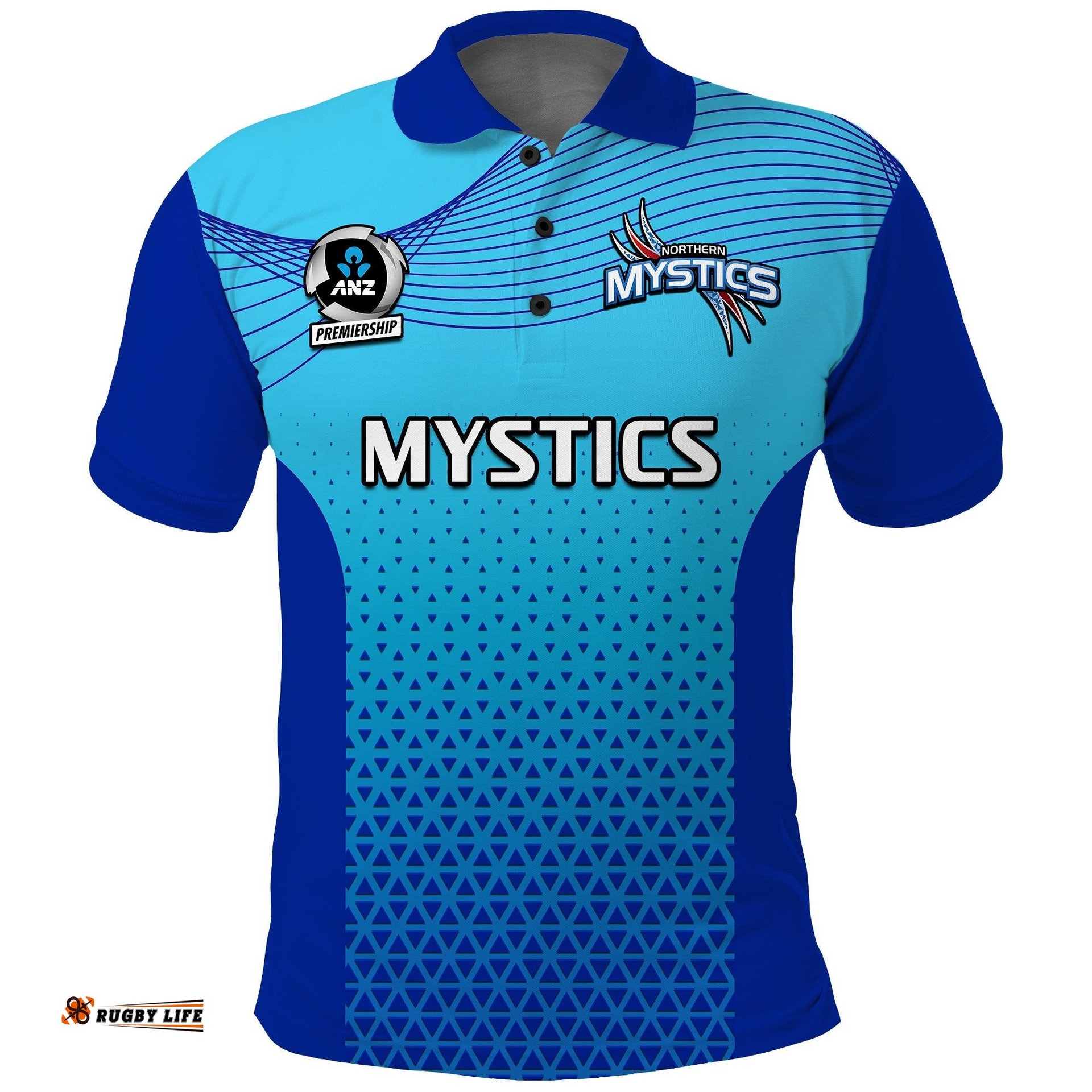 Aotearoa Netball Polo Shirt Northern Mystics 2023 ANZ Premiership Amazing Aussie