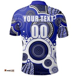 Custom Personalised And Number Canterbury Bulldogs Rugby Polo Shirt Aboriginal Amazing Aussie