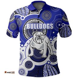 Custom Personalised And Number Canterbury Bulldogs Rugby Polo Shirt Aboriginal Amazing Aussie