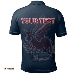 Custom Personalised Sandringham Dragons- AFL Draft Polo Shirt  Amazing Aussie