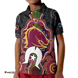 Custom Personalised Broncos Rugby NAIDOC Week Polo Shirt Indigenous Amazing Aussie