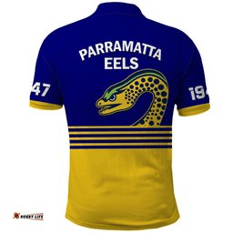 Eels Rugby Polo Shirt Parramatta 1947 Dynamic Blue