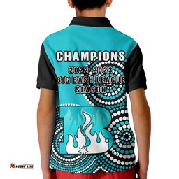Brisbane Heat Cricket Polo Shirt Champions BBL12 Proud Indigenous Art Amazing Aussie