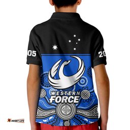 Western Force Super Rugby 2023 Polo Shirt Est 2005 Indigenous Art Amazing Aussie