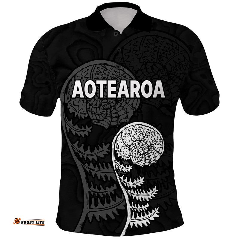 Aotearoa Silver Fern Polo Shirt Amazing Aussie