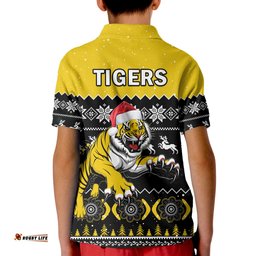 Richmond Football Polo Shirt Tigers Indigenous Merry Christmas Amazing Aussie