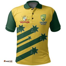 Custom Personalised And Number Australia Cricket Polo Shirt Style 1999 No.2 Amazing Aussie
