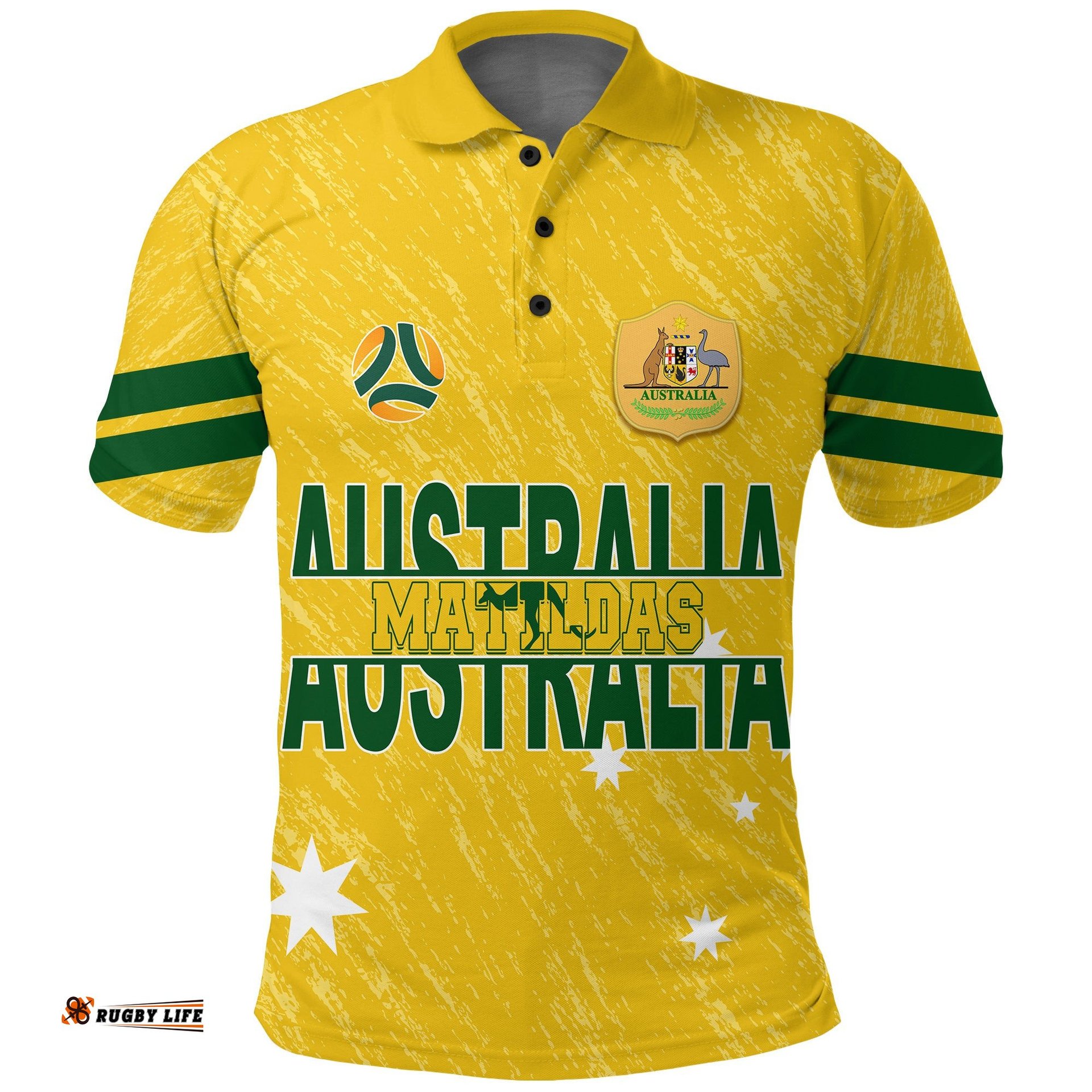 Australia Soccer Polo Shirt World Cup Matildas Sporty Vibes Ver01 Amazing Aussie