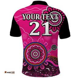 Custom Personalised Sydney Sixers Polo Shirt Cricket Indigenous Aboriginal Amazing Aussie