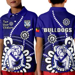 Custom Text And Number Bulldogs Rugby NAIDOC 2023 Polo Shirt For Our Elders Aboriginal Amazing Aussie