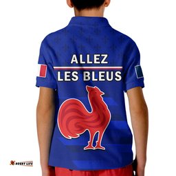 France Rugby Polo Shirt Outgoing Tour Allez Les Bleus Amazing Aussie