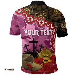 Lions Football ANZAC 2023 Polo Shirt Aboriginal Mix Slouch Hat Amazing Aussie