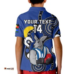 Custom Text And Number North Melbourne Football NAIDOC 2023 Polo Shirt Roos For Our Elders Indigenous Amazing Aussie