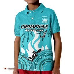 Custom Personalised Brisbane Heat Cricket Champions Polo Shirt Lizard Indigenous Aboriginal Amazing Aussie