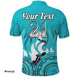 Custom Personalised Brisbane Heat Cricket Champions Polo Shirt Lizard Indigenous Aboriginal Amazing Aussie