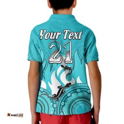 Custom Personalised Brisbane Heat Cricket Champions Polo Shirt Lizard Indigenous Aboriginal Amazing Aussie