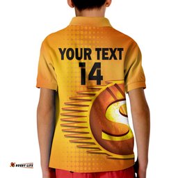 Custom Text And Number Perth Scorchers Cricket 2023 Polo Shirt Simple Style Amazing Aussie