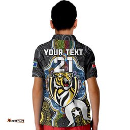 Custom Personalised Richmond Tigers Football NAIDOC Week Polo Shirt Indigenous Amazing Aussie