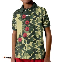 Aotearoa ANZAC Camouflage Polo Shirt Amazing Aussie