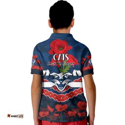 Cats Football ANZAC Polo Shirt Lest We Forget Amazing Aussie