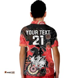 Custom Personalised Dragon Rugby NAIDOC 2023 Polo Shirt Torres Strait Aboriginal Amazing Aussie