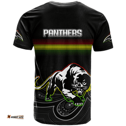 Black Panthers Rugby League Aboriginal Polo Shirt
