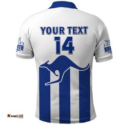Personalised North Melbourne Football 2023 Polo Shirt Go Kangaroos Sporty Style
