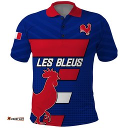 France Rugby 7s Come On Les Bleus Polo Shirt Amazing Aussie