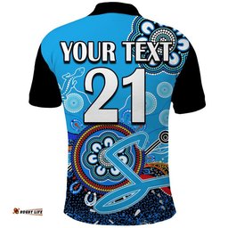 Custom Personalised Adelaide Strikers Polo Shirt Cricket Indigenous Aboriginal Lizard Version Amazing Aussie