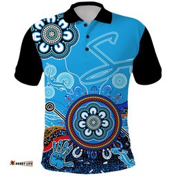 Custom Personalised Adelaide Strikers Polo Shirt Cricket Indigenous Aboriginal Lizard Version Amazing Aussie