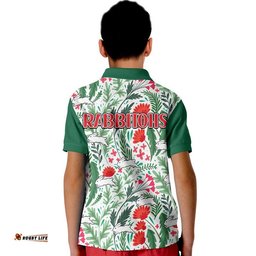 Rabbitohs Poppy Flowers Field Polo Shirt Amazing Aussie