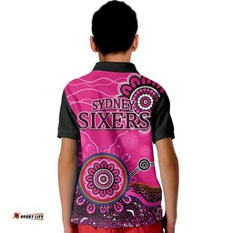 Sydney Sixers Polo Shirt Cricket Indigenous Aboriginal Amazing Aussie