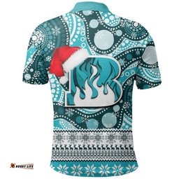Brisbane Heat Christmas Mix Aboriginal Polo Shirt Amazing Aussie