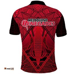 Melbourne Renegades Indigenous Aboriginal Cricket Polo Shirt Amazing Aussie